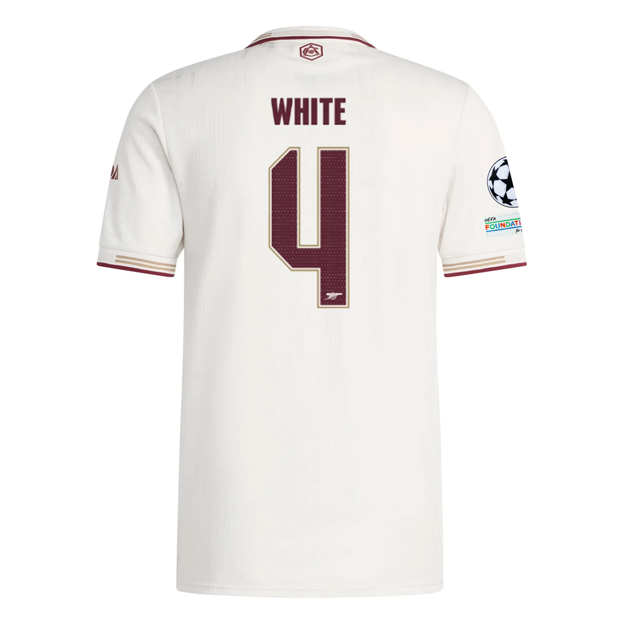 Arsenal Ben White 2025-2026 UCL Third Jersey – Authentic Shirt