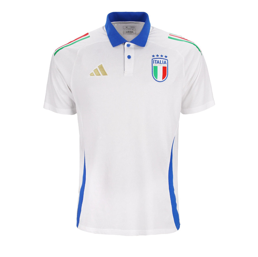 Elite 2024 Italy White Polo Shirt - Official Replica 6502
