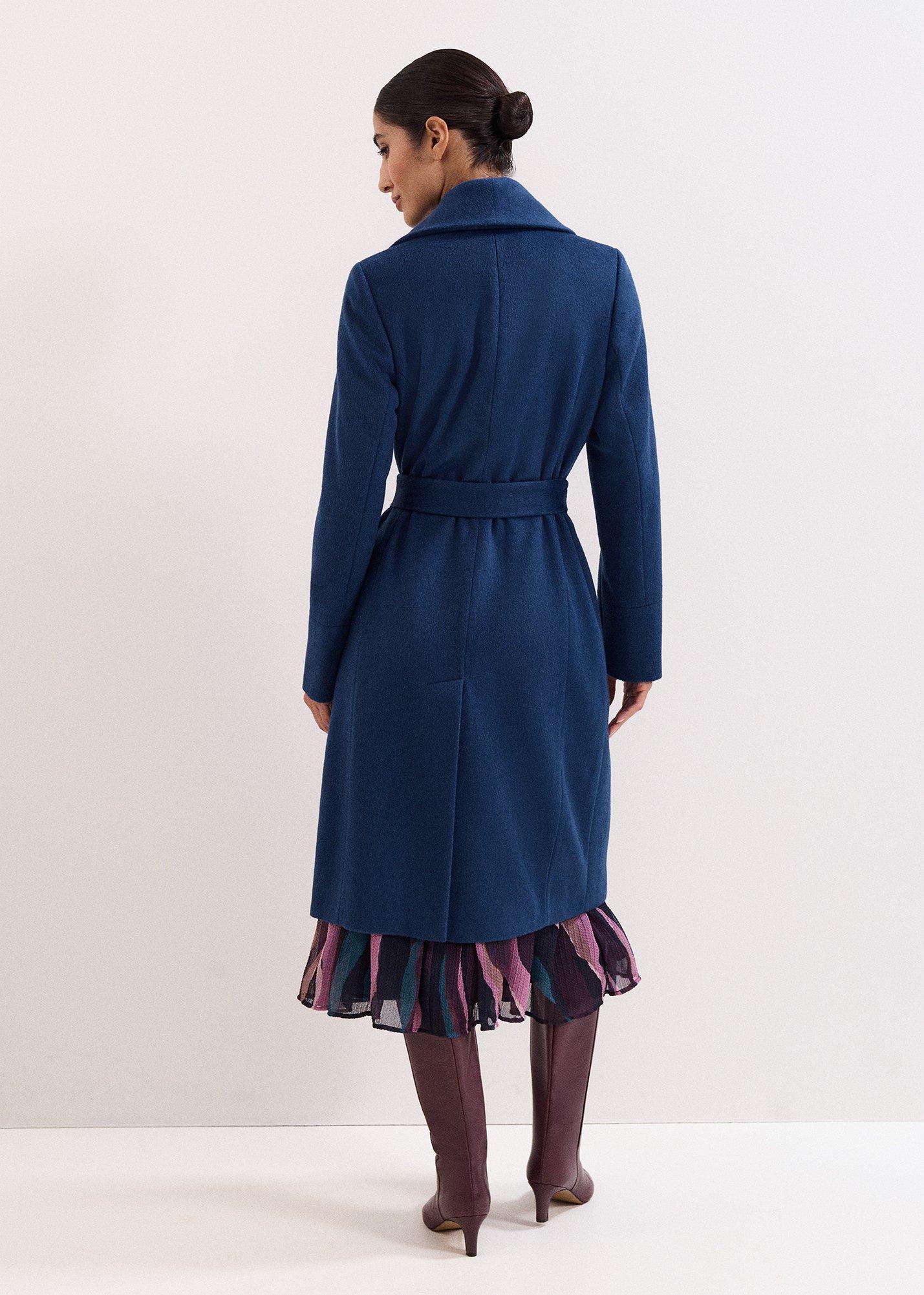 Petite Nicci Black Wool Smart Coat