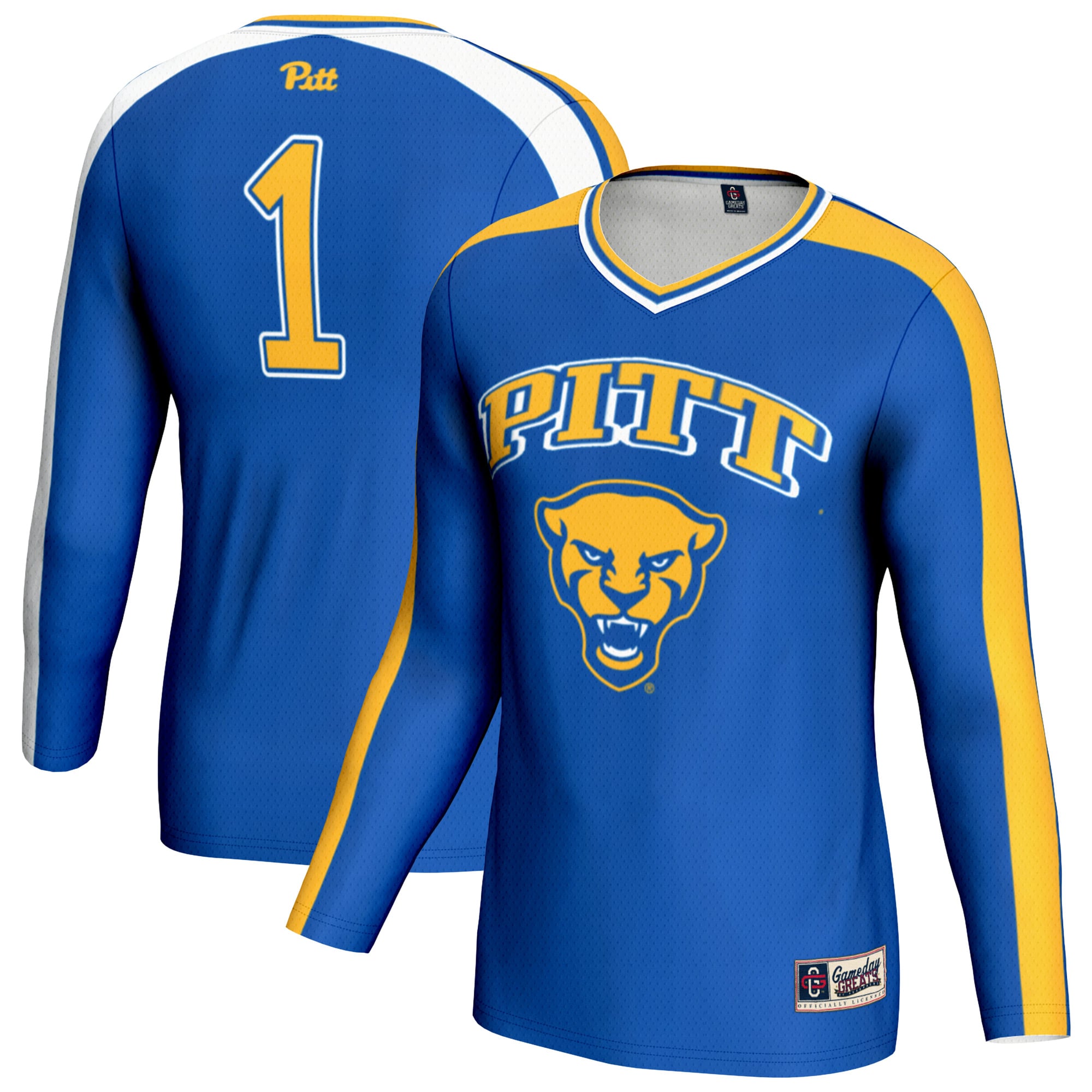 Pitt Panthers GameDay Greats Youth #1 Lightweight Volleyball Fashion Jersey - Royal