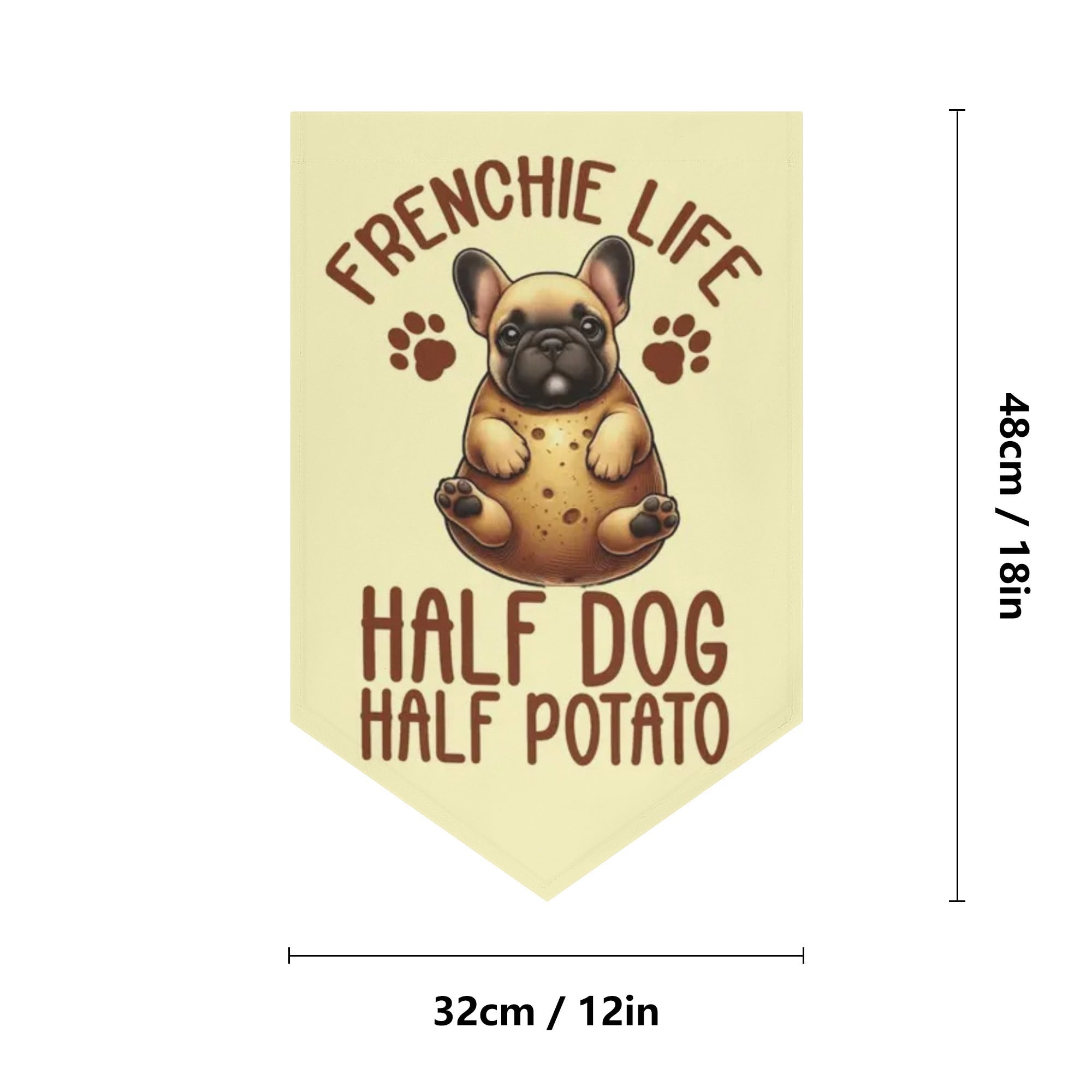 French Bulldog Hazel Garden Flag Banner Comfy Pet Product