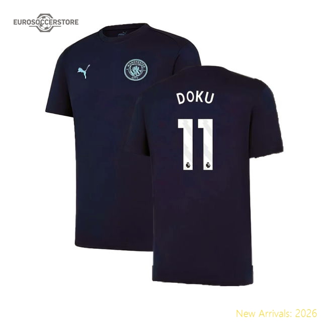 2024-2025 Man City Training Shirt (Inky Blue) - Kids (Doku 11)