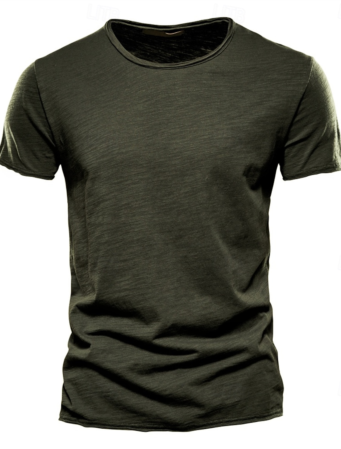 Men's T Shirt Tee Top Short Sleeves Crew Neck Summer Plain Fashion