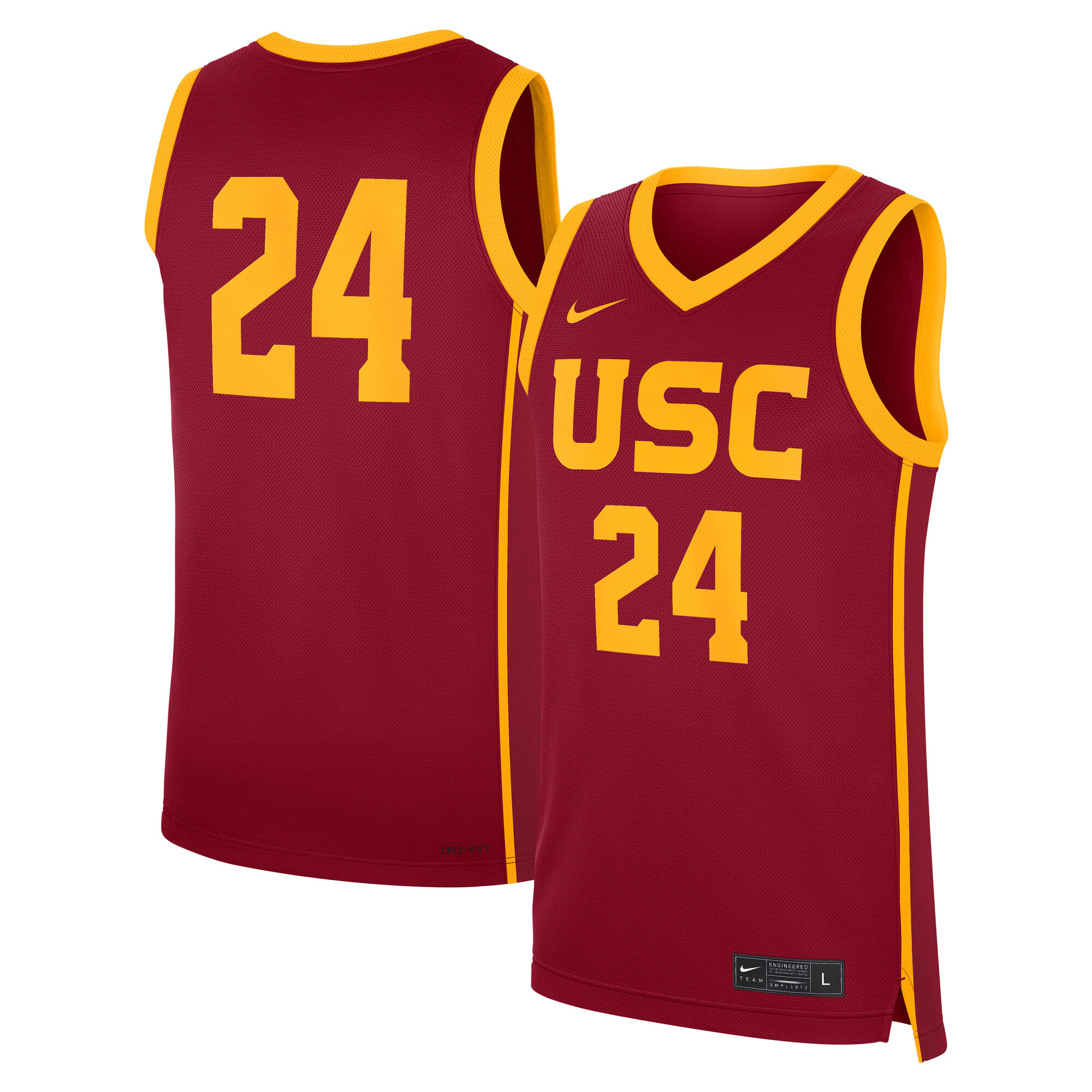 [NJP] Women's USC Trojans Road Replica Jersey - Cardinal