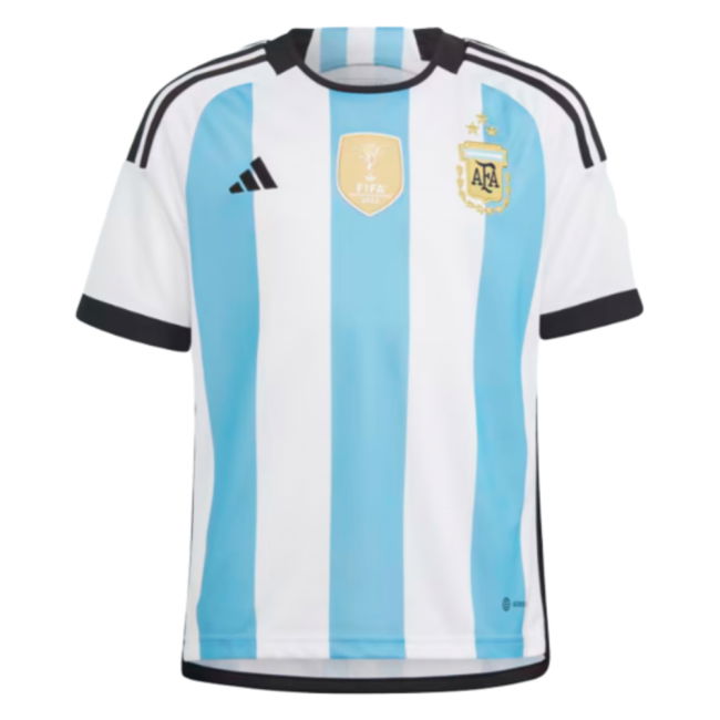 Argentina 2022 World Cup Winners Home Shirt - Kids (Your Name)