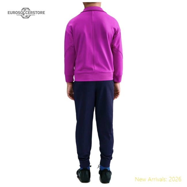 Professional-Grade 2025-2026 Barcelona Strike Dri-Fit Football Knit Tracksuit (Purple) - Little