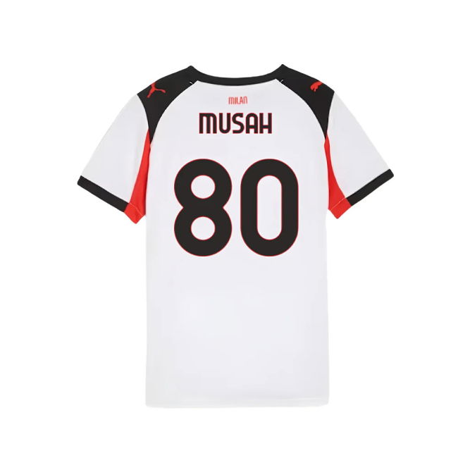 Acm Ac Milan Away Shirt Kids Musah #80 Top Tier Authentic New Rele...