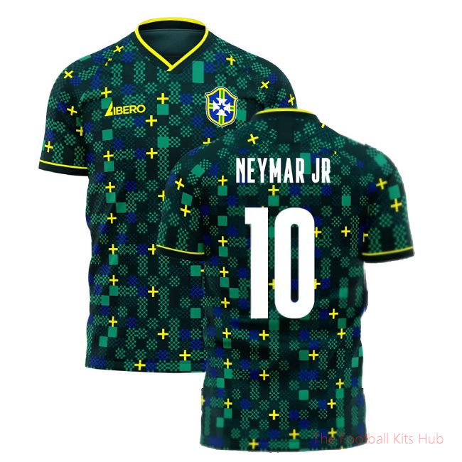 Brazil 2025-2026 Third Concept Football Kit (Libero) (NEYMAR JR 10)