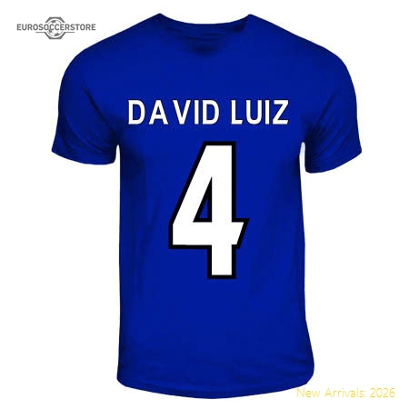 Official David Luiz Chelsea Hero T-shirt (royal Blue) - Premium