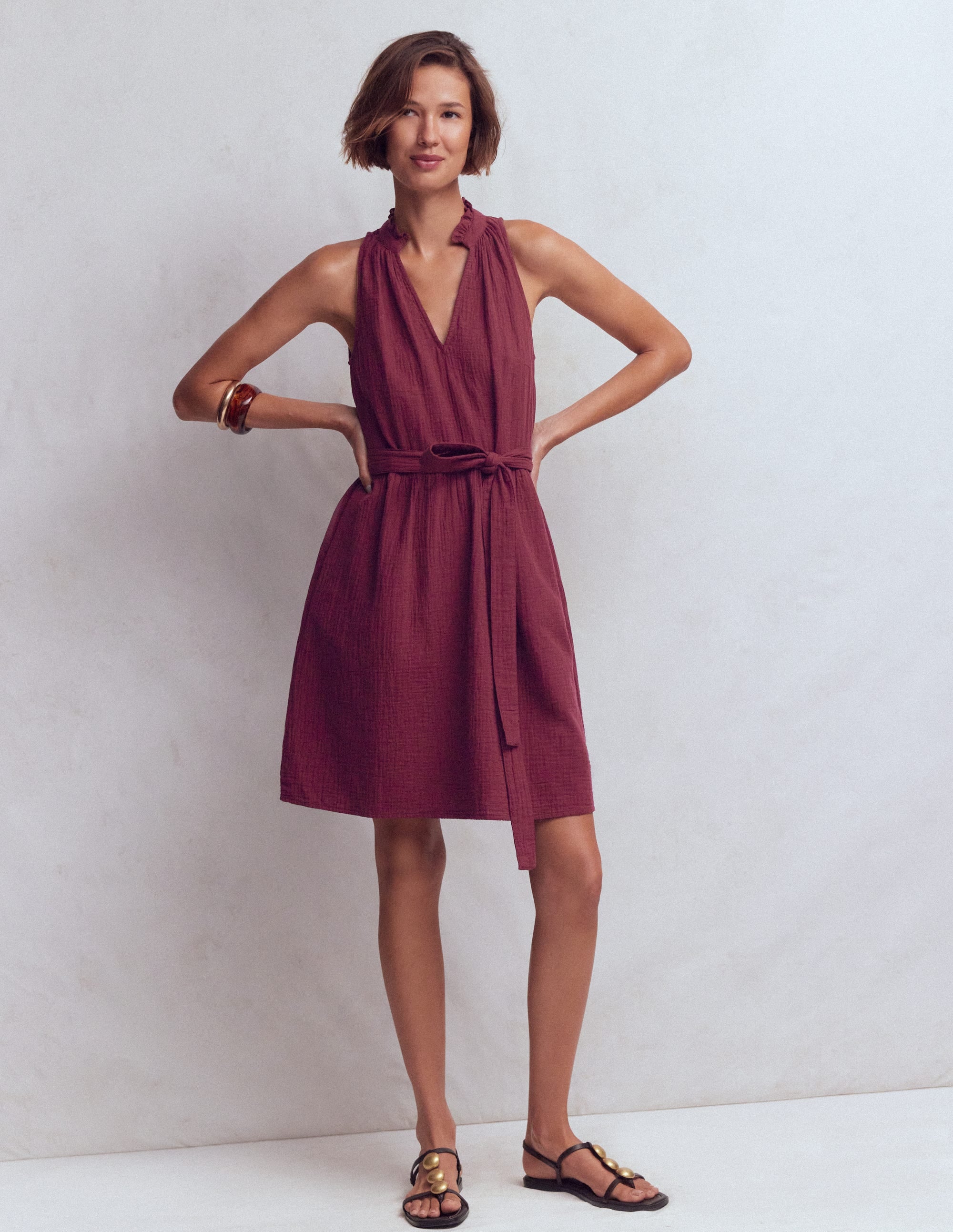 Viv Double Cloth Short Dress