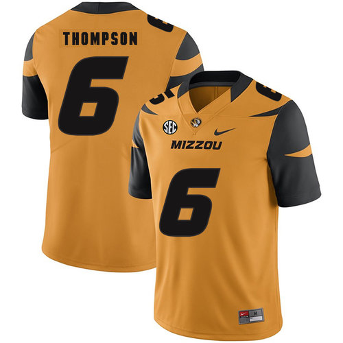 Men's None Gold 2024 premium Khmari Thompson #6 alternate jersey