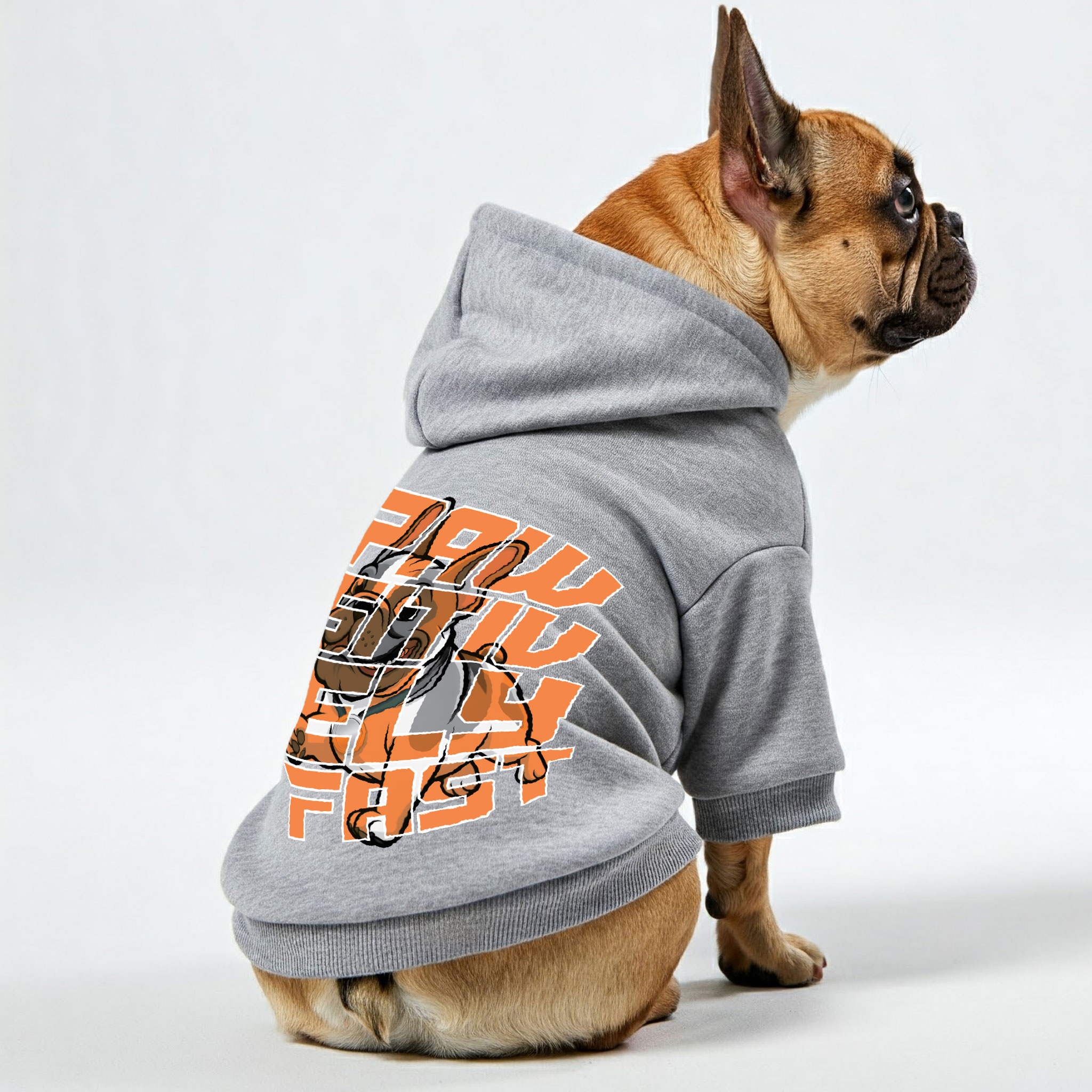 French Bulldog Pawsitively Fast Personalized French Bulldog Hoodies