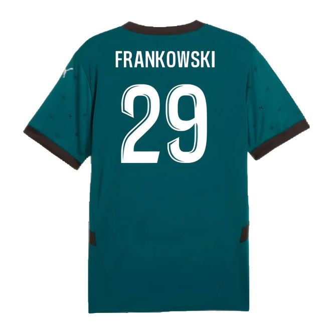 Lens 2024-2025 Away Soccer Jersey (Frankowski 29) | Moisture Wicking