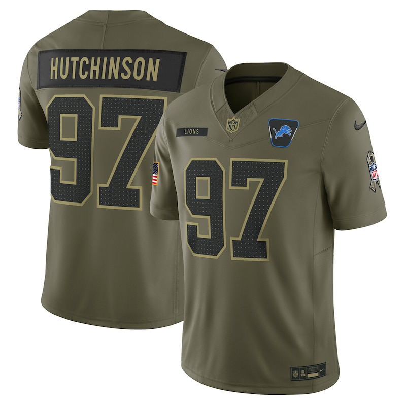 None Aidan Hutchinson DET Lions Stylish Pro-Level Jersey Football Appa