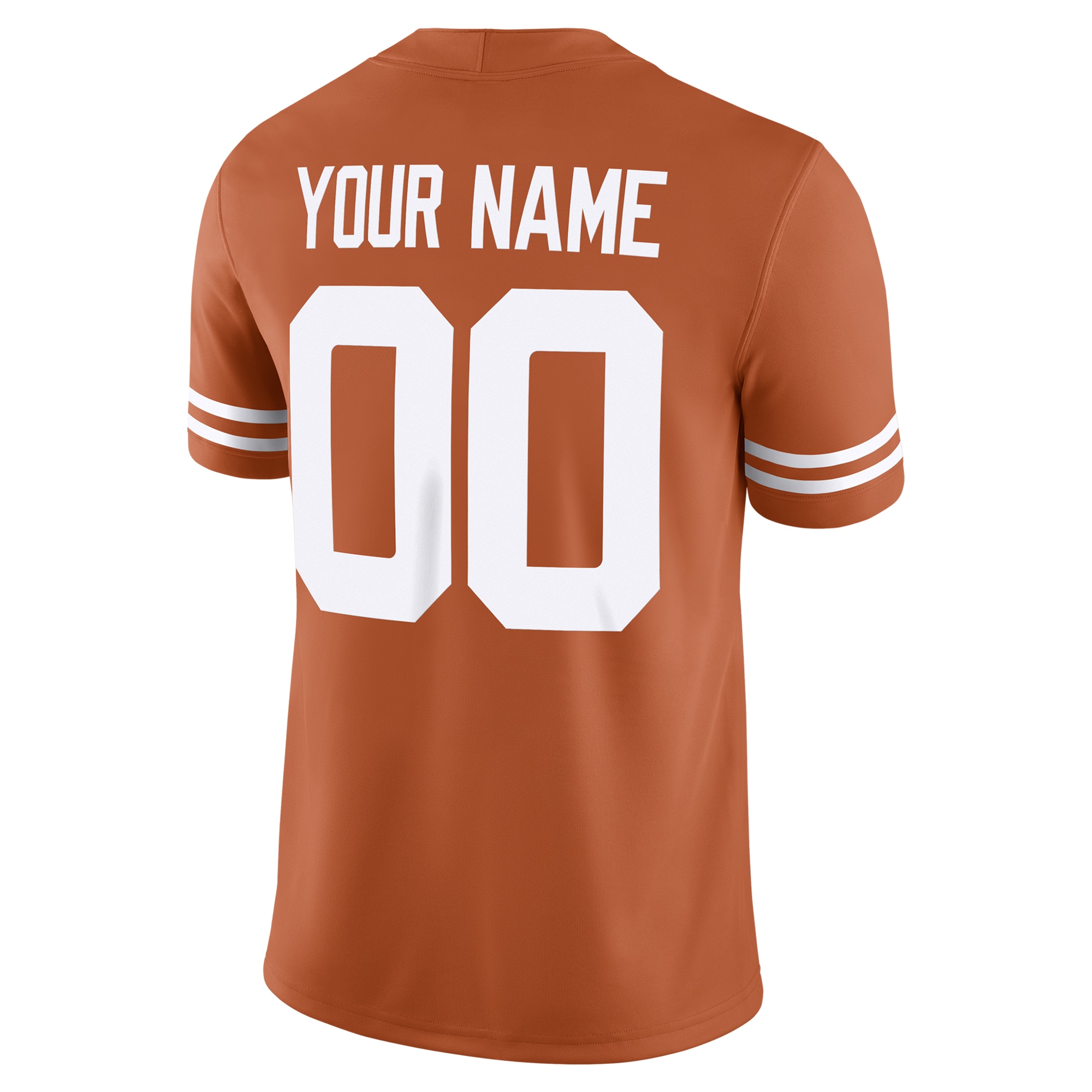 [NJP] Texas Longhorns Custom Football Game Jersey - Texas Orange