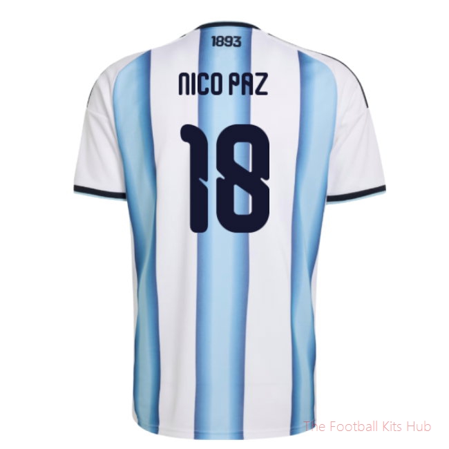 2026-2027 Argentina Home Shirt (Nico Paz 18)