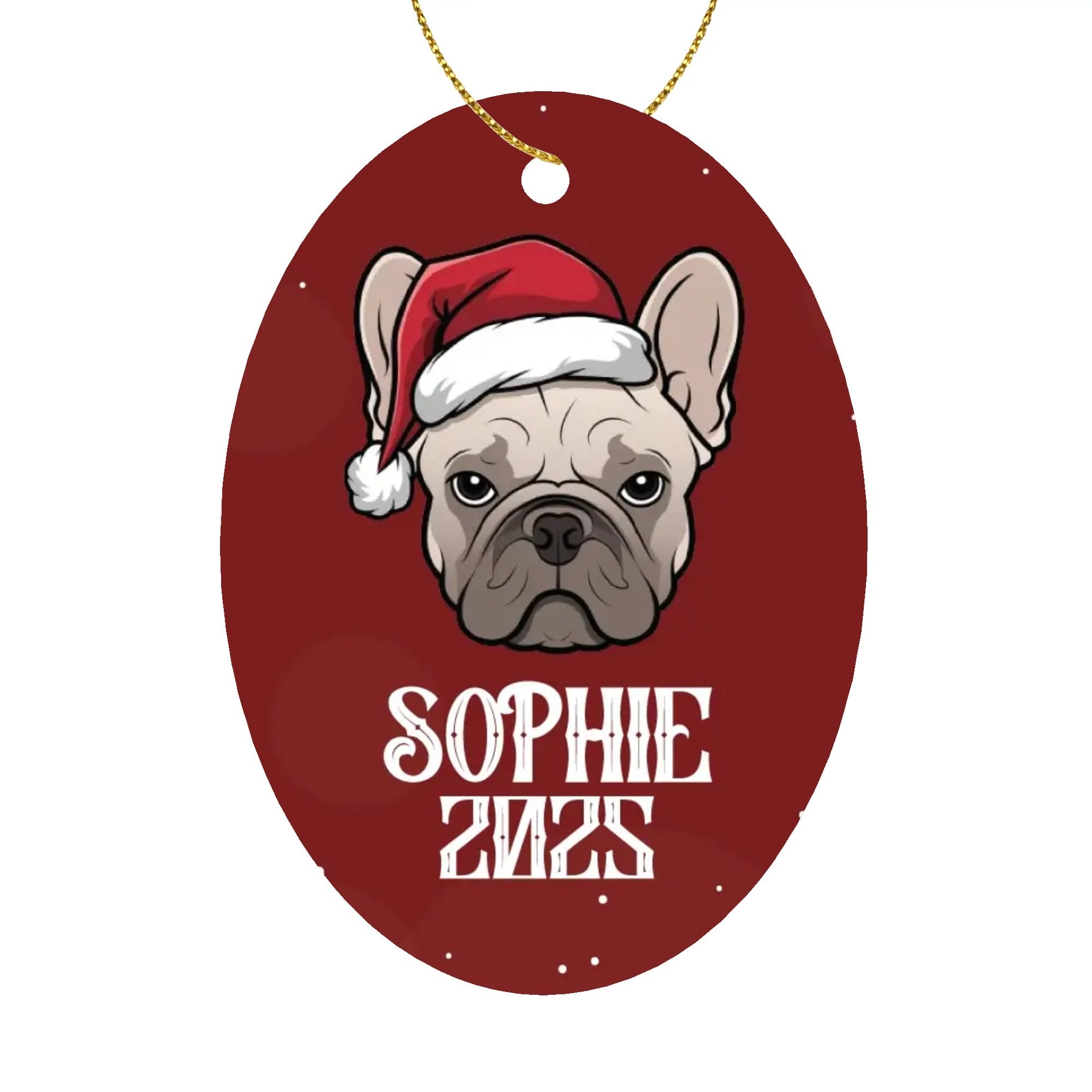 Minimal-Aesthetic Personalized Ornaments For Frenchie Lovers With You...