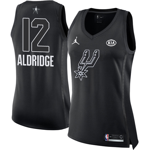 Black Nike Antonio Spurs #12 Clippers Jersey - Quick-Dry NBA Fan Apparel