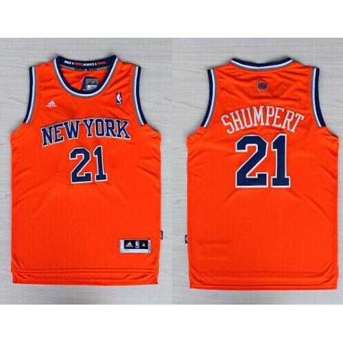 Orange NYK York Knicks #21 Official Jersey Basketball Jersey