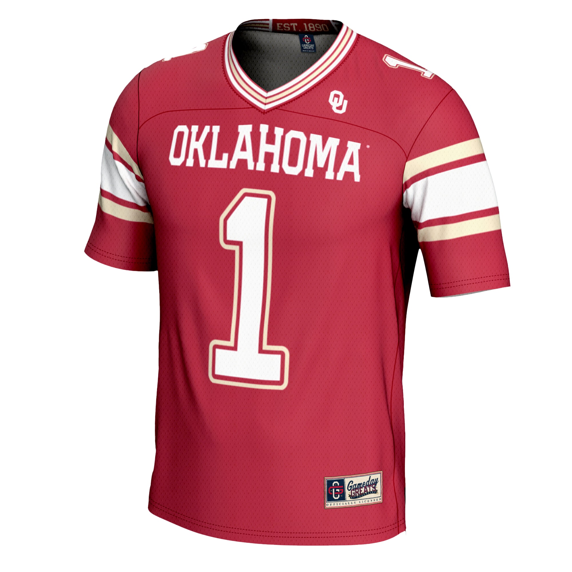 [DDG] Oklahoma Sooners GameDay Greats Youth Football Jersey - Crimson