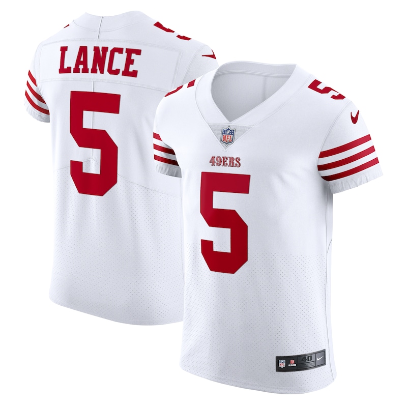 Trey Lance San Francisco 49ers Nike Vapor Elite Jersey - Whi...