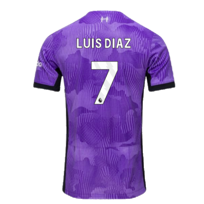 Liverpool Liverpool Third Shirt Kids Luis Diaz #7 Professional Gra...