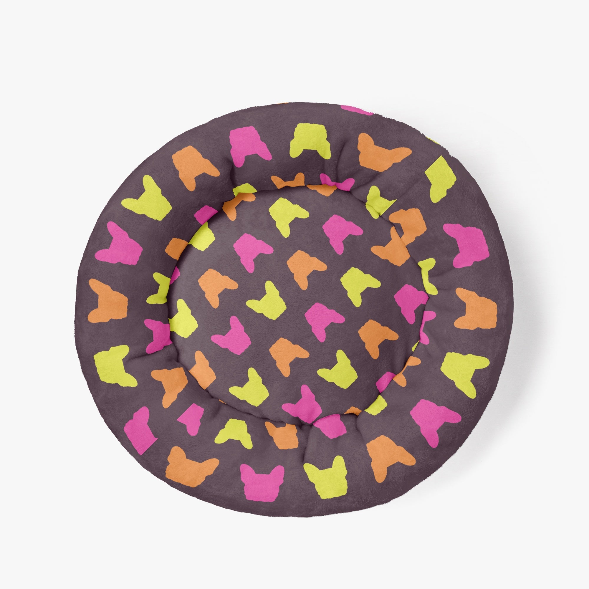 | Anti-anxiety French Bulldog Donut Bed Winter Wear | Breed-optimized