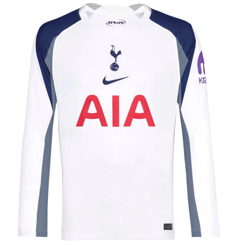 Tottenham Long Sleeve 2025-2026 UCL Home Jersey – Authentic Shirt