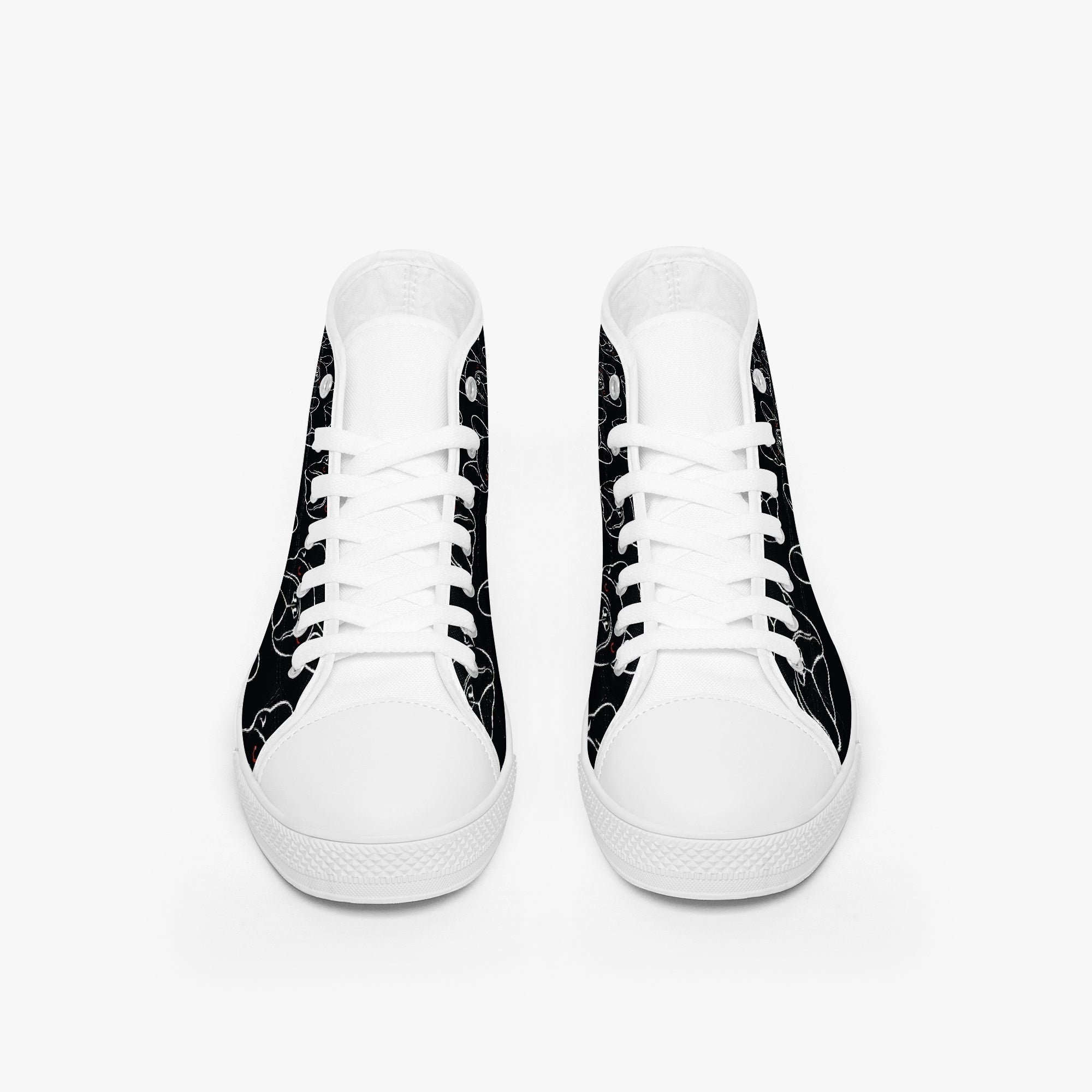 Frenchie-Fan Pet-Lover Lili - Classic High-top Canvas Shoes for Home Use