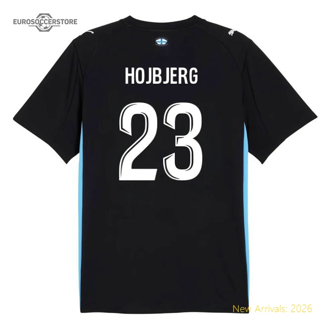Authentic 2025-2026 Marseille Away Shirt (Kids) (Hojbjerg 23)