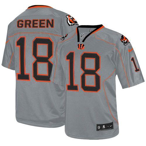NFL CIN Bengals #18 A.J. Green Lights Out Green Jersey - Fan Favorite