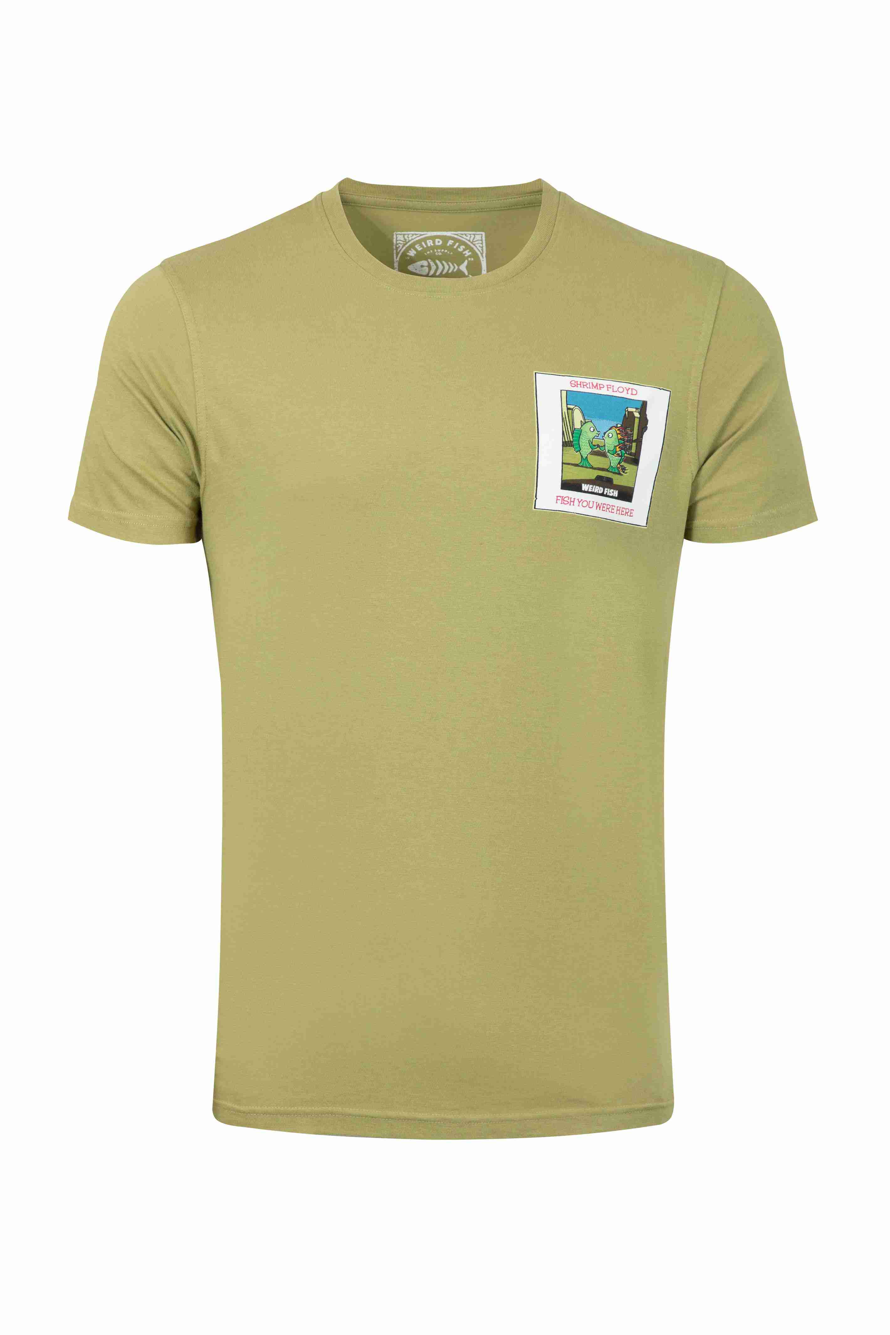 Fish You Were Here Back Print Artist T-Shirt WashedOak