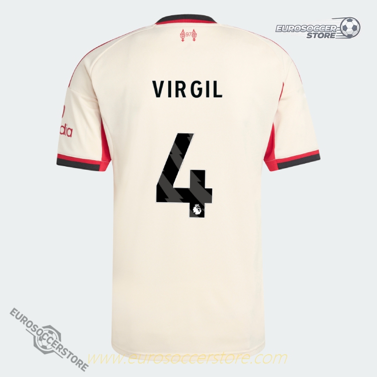 Liverpool VIRGIL 4 Away Football Jersey for the 25-26 Season