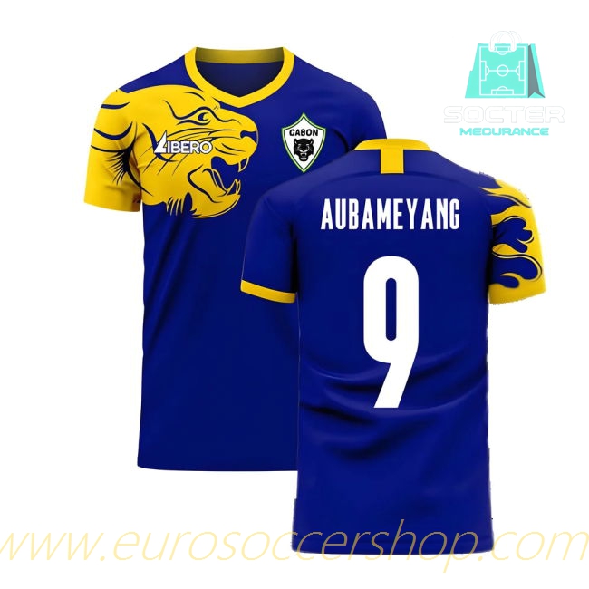 2025-26 Edition Gabon Authentic Away Shirt Libero (AUBAMEYANG 9)
