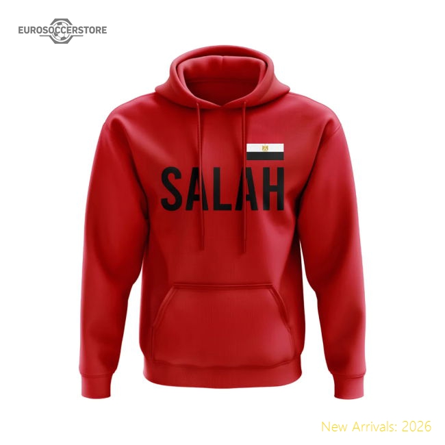 Mohamed Salah Ancient Footballers Name Hoody (red) - Premium Collection