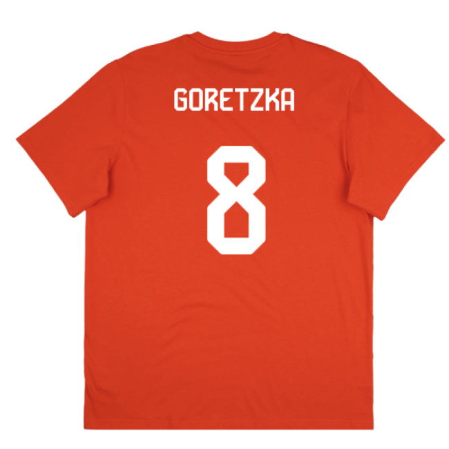High-Quality 2025-2026 Bayern Munich Seasonal Graphic Tee (Red) (Goretzka