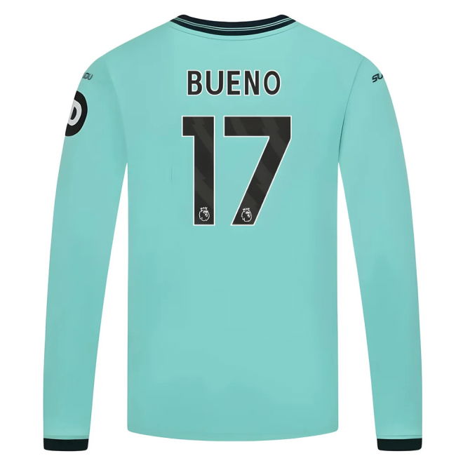 2025-2026 Wolves Long Sleeve Away Jersey (Kids) (Bueno 17)