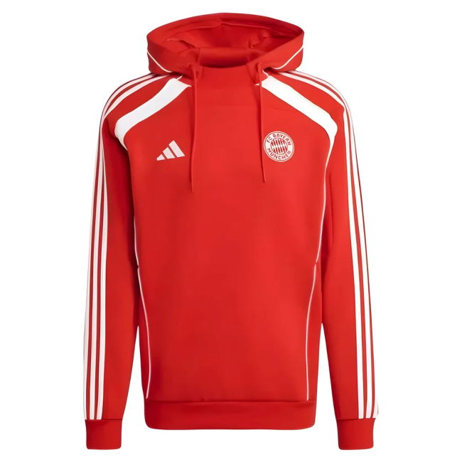 2025-2026 Bayern Hoody (Red) Stretch Fabric Stretch Fabric