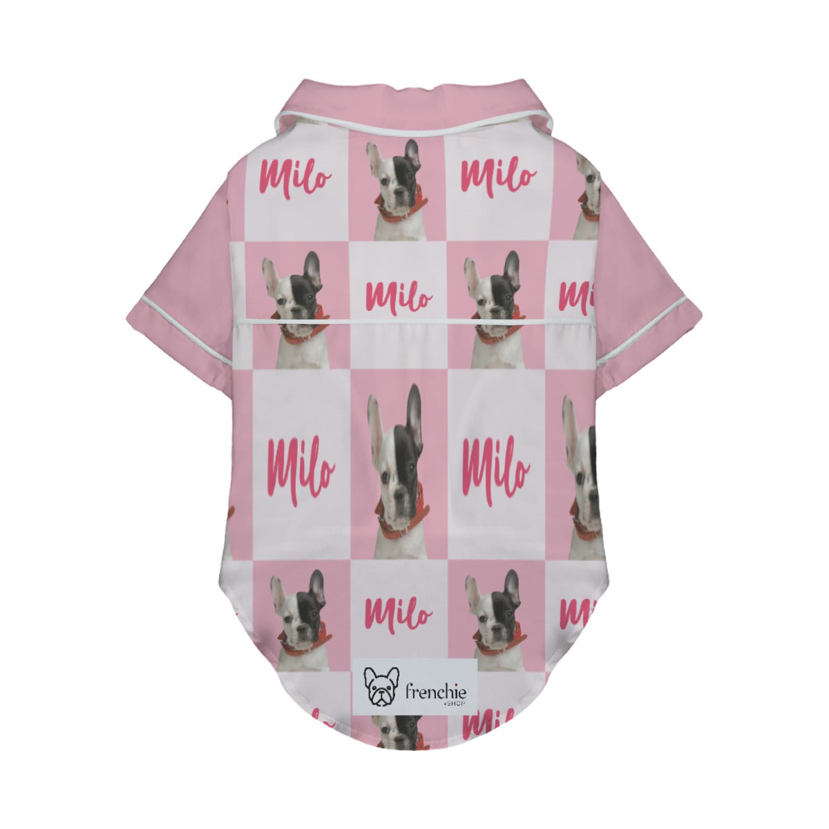 Bulldog Pajamas Featuring Your Dog’s Name And Image Paw Protection