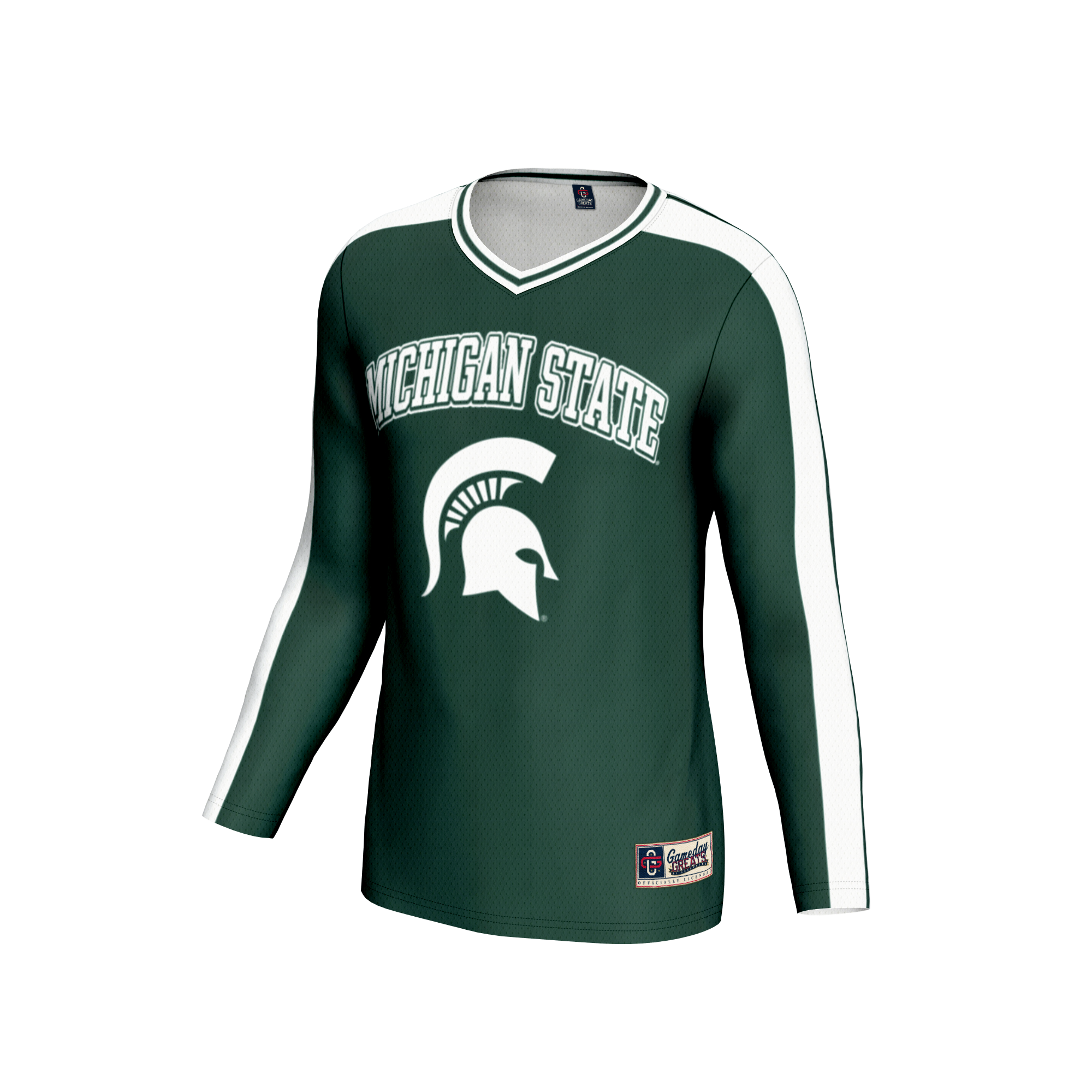 [DDG] Michigan State Spartans GameDay Greats Youth Women's Volleyball Lightweight Fashion Jersey - Green