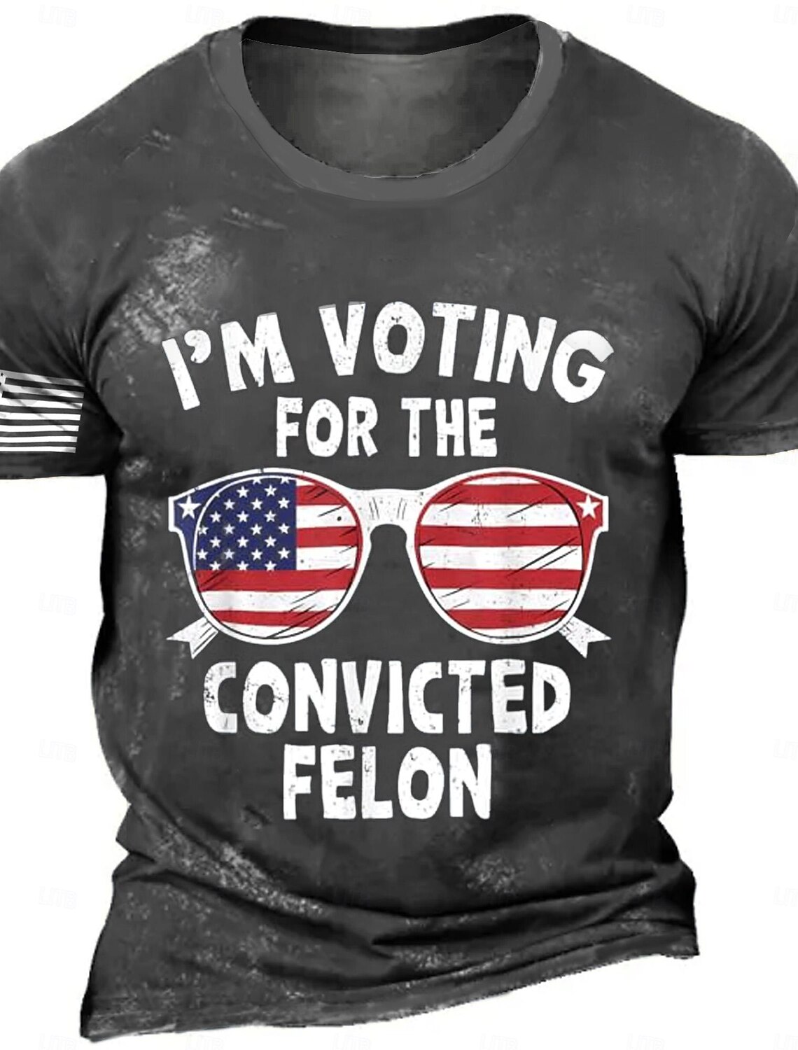 4th of July 2026 250th Memorial Day Men's Patriotic Vintage Retro Patriot 3D Print US Flag Veteran Crew Neck Short Sleeve T-Shirt