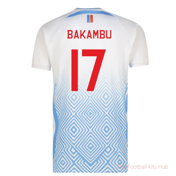 Congo Bakambu 2026 2027 DR Congo Away Shirt (Bakambu 17)