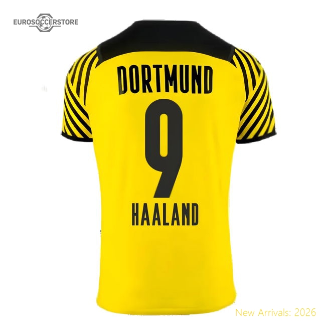 Superior 2021-2022 Borussia Dortmund Home Shirt (kids) (haaland 9)