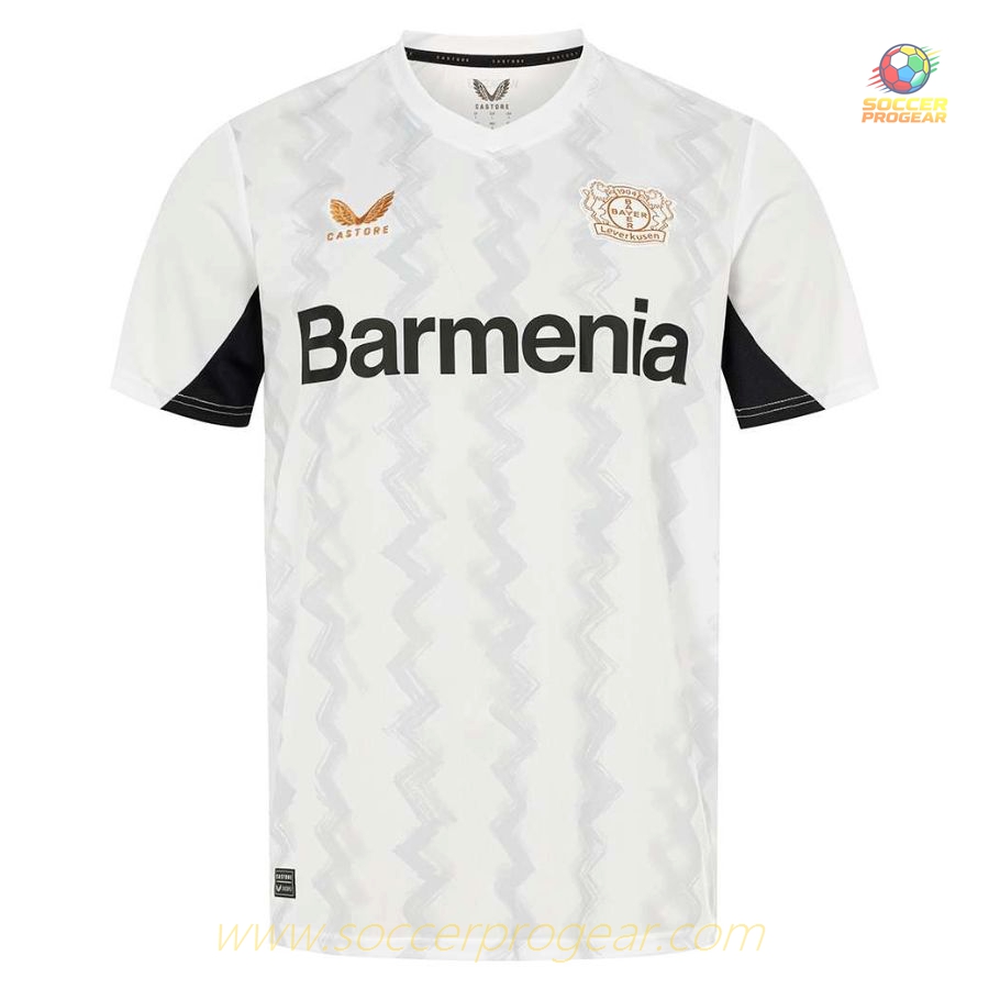 Team Jersey Soccer Uniform Youth Leverkusen Away 2024-2025 Season