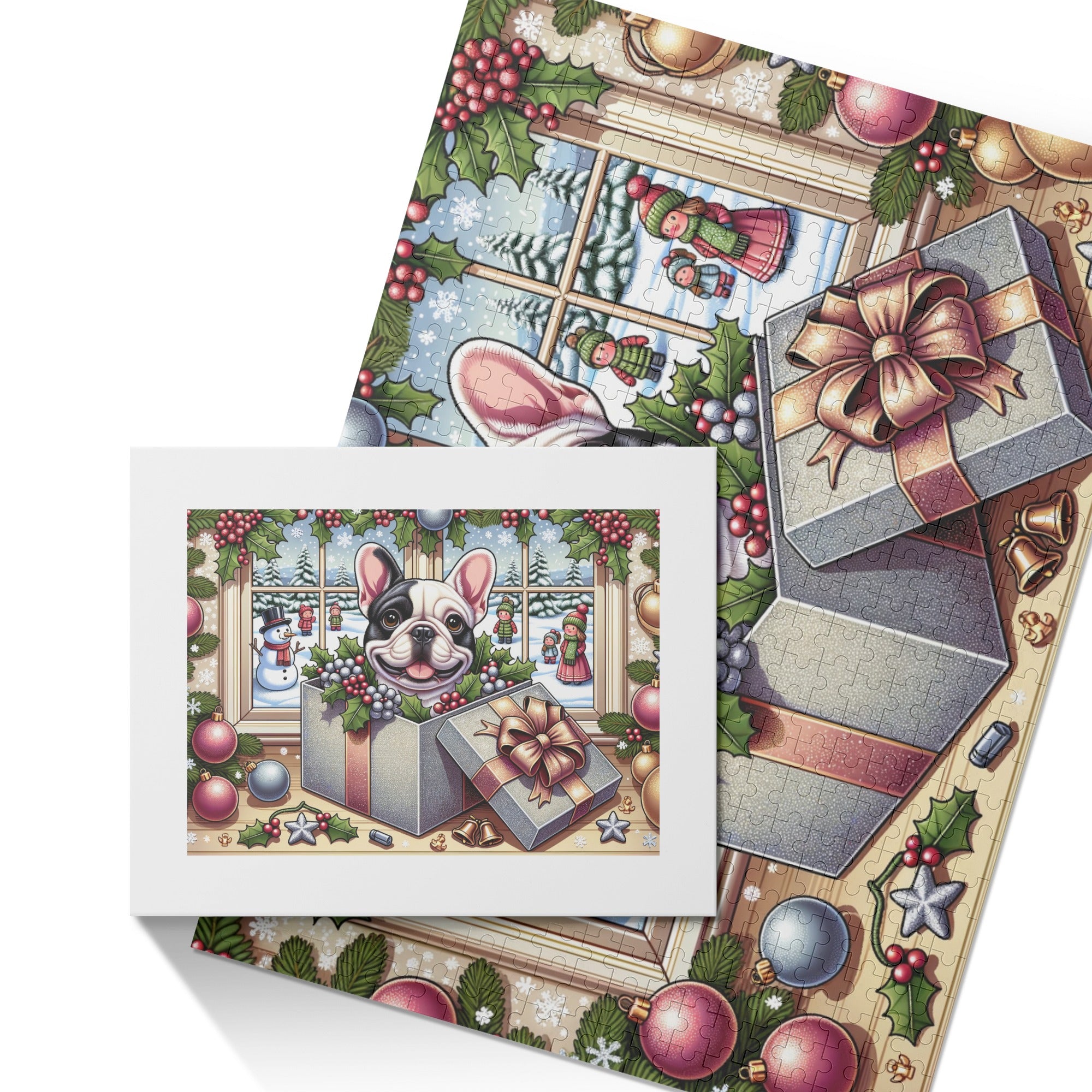 French Bulldog Fritz 500 Piece Wooden Puzzle Frenchie Pet Item