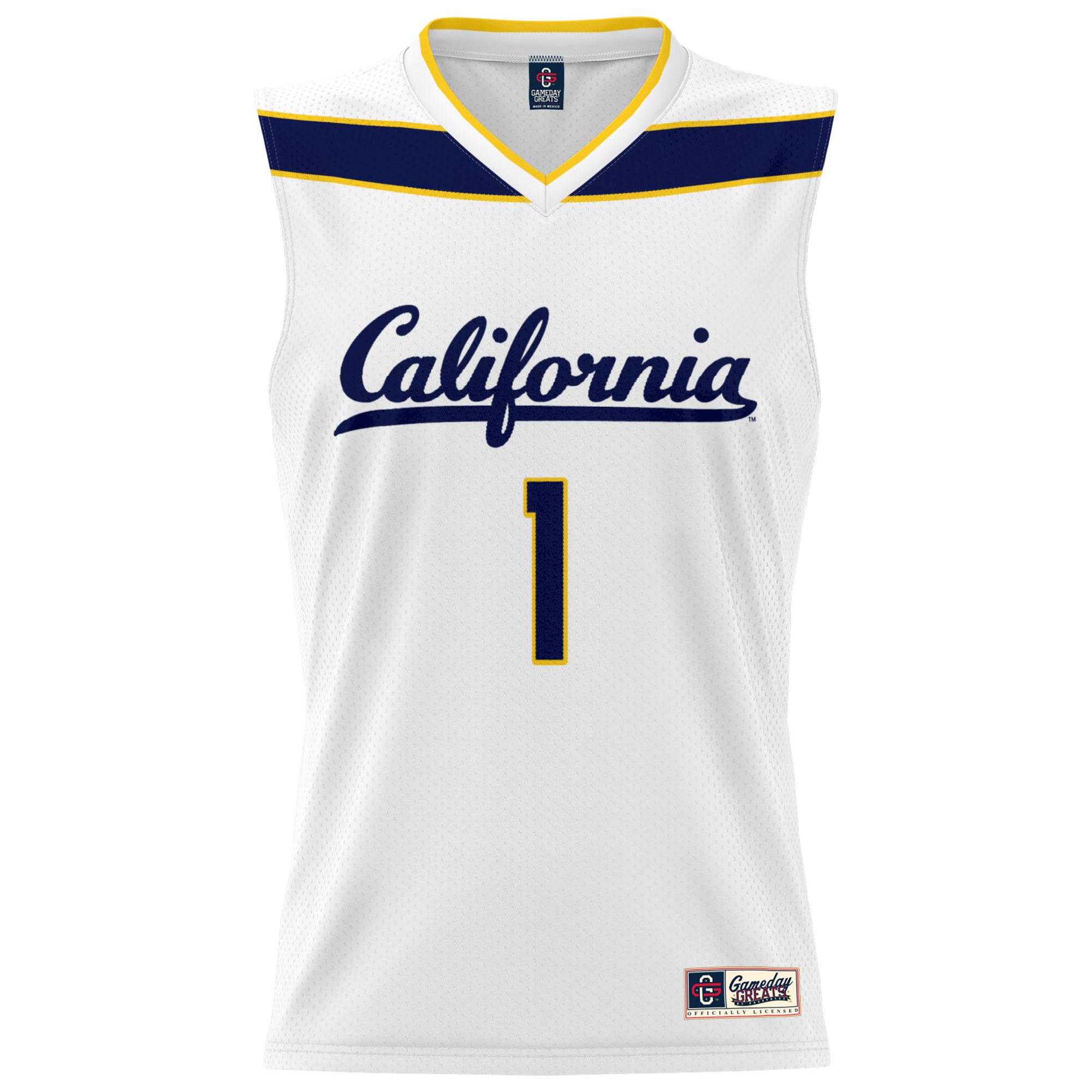 [NJP] Cal Bears GameDay Greats Lightweight Basketball Fashion Jersey - White