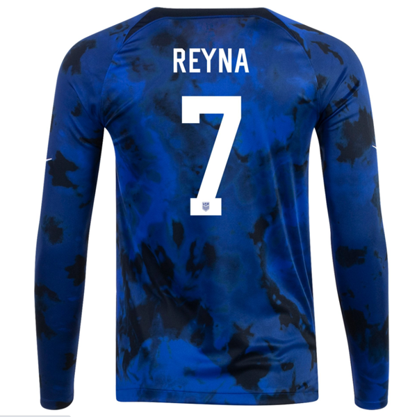 Fashionable Men Usa Giovanni Reyna Superior Away Jersey 2022