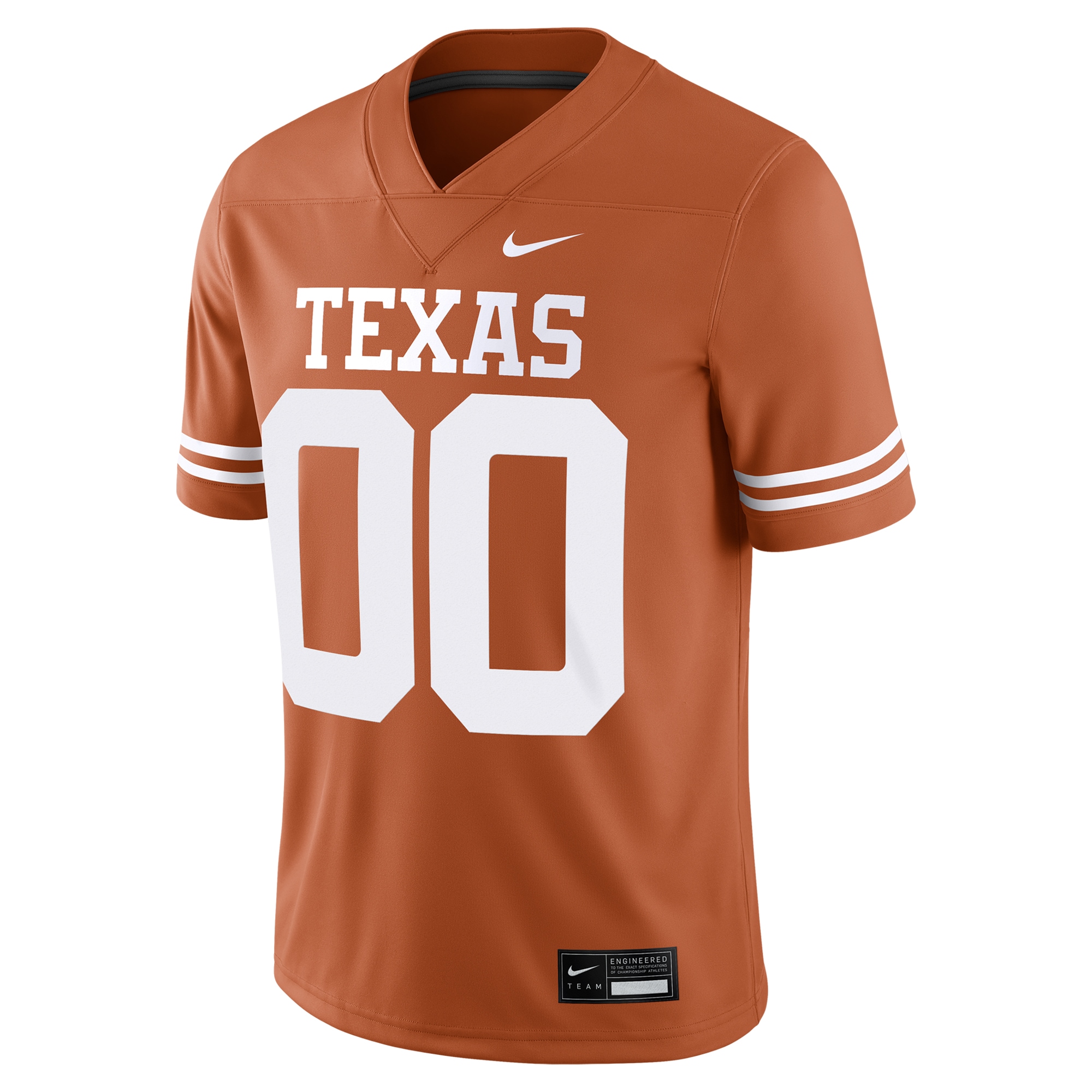 [NJP] Texas Longhorns Custom Football Game Jersey - Texas Orange
