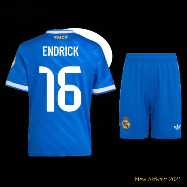 Durable Football Team Mini Endrick Jersey 2025-2026 Stretchy