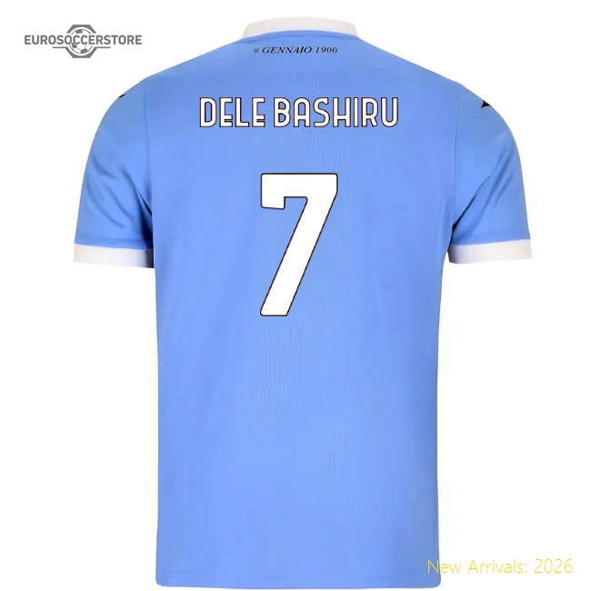 2025-2026 Lazio Home Jersey Top (Kids) (Dele Bashiru 7)